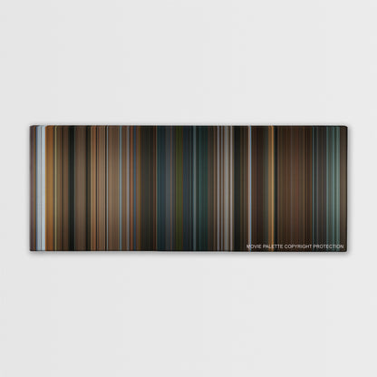 Game Night color palette canvas print: thousands of thin vertical stripes of color