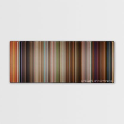 Enchanted color palette canvas print: thousands of thin vertical stripes of color