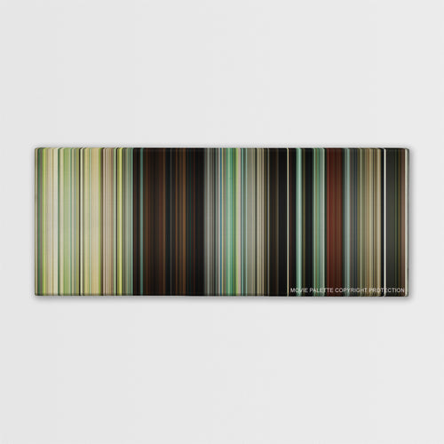 Atonement color palette canvas print: thousands of thin vertical stripes of color