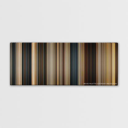 300 color palette canvas print: thousands of thin vertical stripes of color