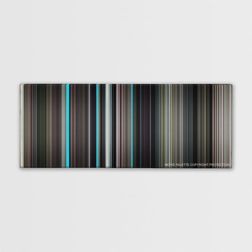 The Graduate color palette canvas print: thousands of thin vertical stripes of color