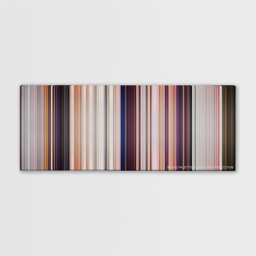 Cars color palette canvas print: thousands of thin vertical stripes of color
