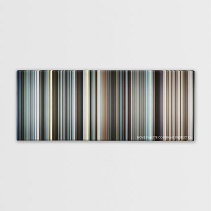 Syriana color palette canvas print: thousands of thin vertical stripes of color