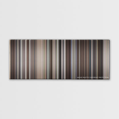 The Kids Are All Right color palette canvas print: thousands of thin vertical stripes of color