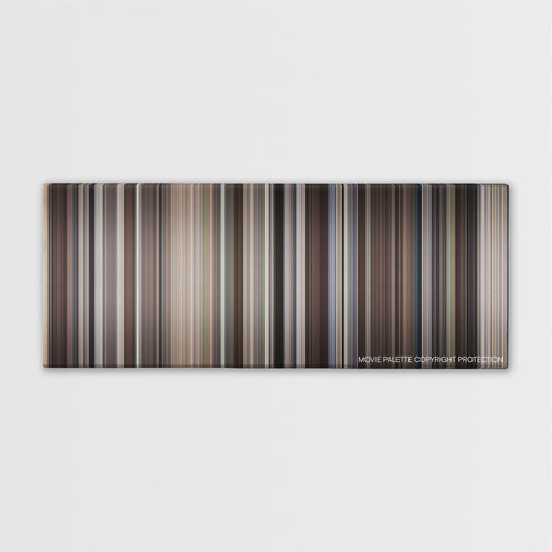 The Kids Are All Right color palette canvas print: thousands of thin vertical stripes of color