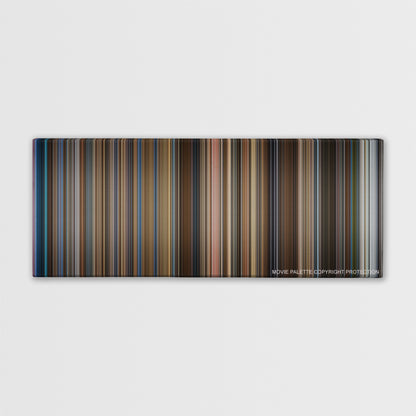 Catch Me If You Can color palette canvas print: thousands of thin vertical stripes of color
