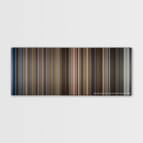 Catch Me If You Can color palette canvas print: thousands of thin vertical stripes of color