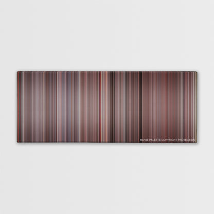 The Breakfast Club color palette canvas print: thousands of thin vertical stripes of color