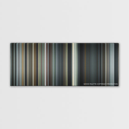 Capote color palette canvas print: thousands of thin vertical stripes of color