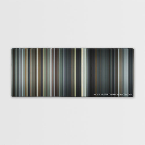 Capote color palette canvas print: thousands of thin vertical stripes of color