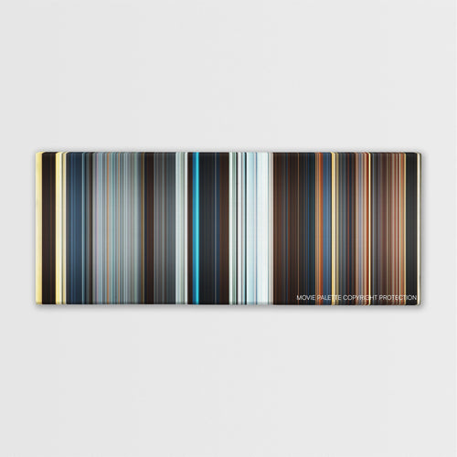 The Great Wall color palette canvas print: thousands of thin vertical stripes of color