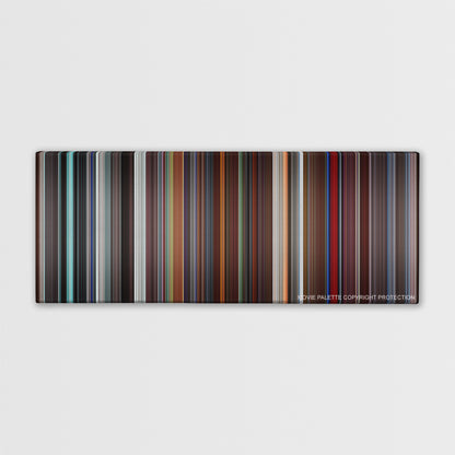 The Aviator color palette canvas print: thousands of thin vertical stripes of color