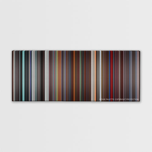 The Aviator color palette canvas print: thousands of thin vertical stripes of color