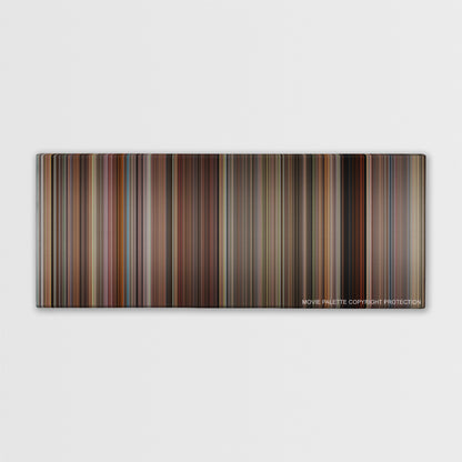 Matilda color palette canvas print: thousands of thin vertical stripes of color
