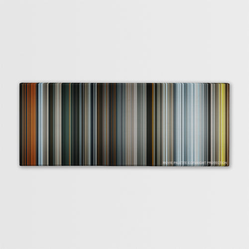 The Hobbit: The Battle of the Five Armies color palette canvas print: thousands of thin vertical stripes of color