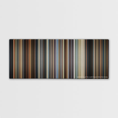 Crash color palette canvas print: thousands of thin vertical stripes of color