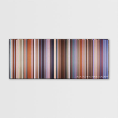 The Campaign color palette canvas print: thousands of thin vertical stripes of color