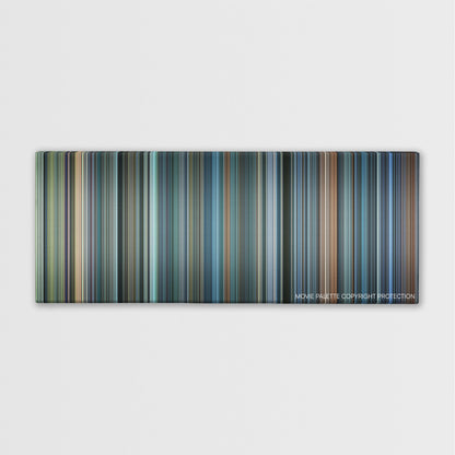John Q color palette canvas print: thousands of thin vertical stripes of color