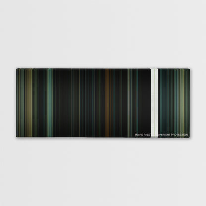 Harry Potter and the Deathly Hallows: Part 2 color palette canvas print: thousands of thin vertical stripes of color