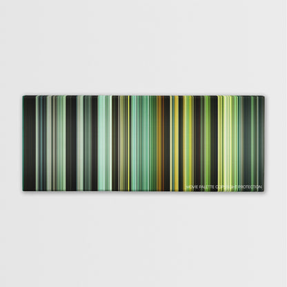 In the Heart of the Sea color palette canvas print: thousands of thin vertical stripes of color