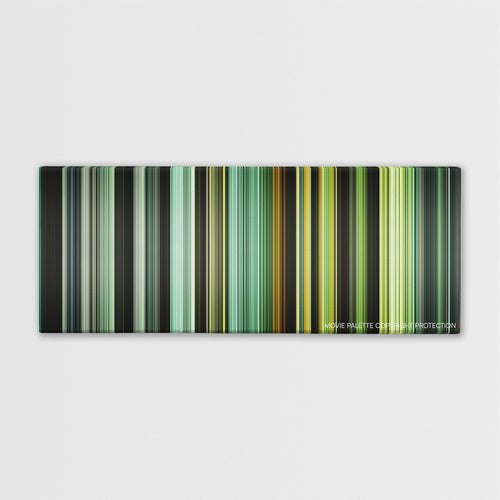 In the Heart of the Sea color palette canvas print: thousands of thin vertical stripes of color