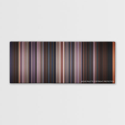 Scream 3 color palette canvas print: thousands of thin vertical stripes of color