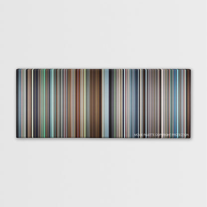 Vice color palette canvas print: thousands of thin vertical stripes of color