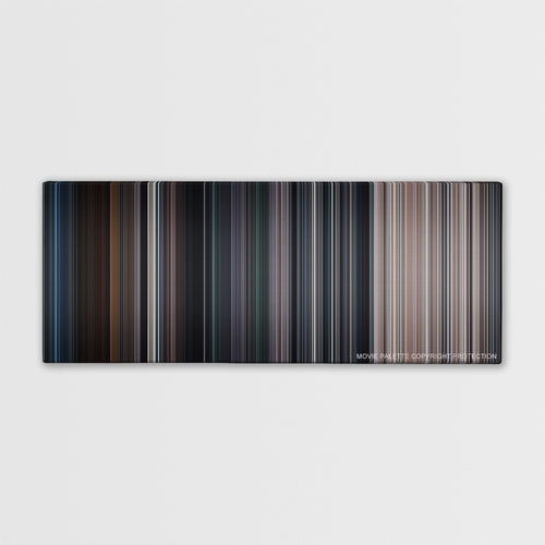 The Avengers color palette canvas print: thousands of thin vertical stripes of color