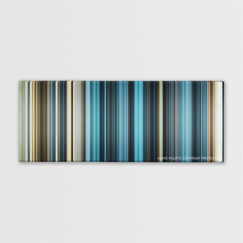 Killer Elite color palette canvas print: thousands of thin vertical stripes of color