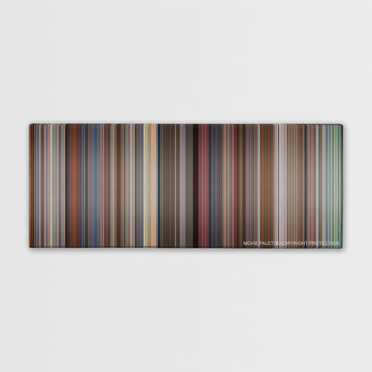 Good Will Hunting color palette canvas print: thousands of thin vertical stripes of color
