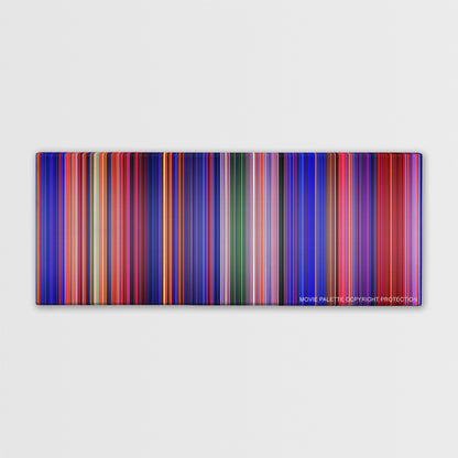 Aladdin color palette canvas print: thousands of thin vertical stripes of color