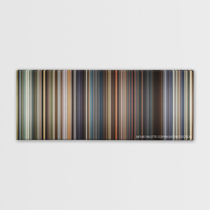 Jack Ryan: Shadow Recruit color palette canvas print: thousands of thin vertical stripes of color