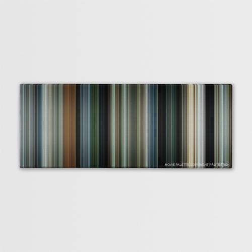 Due Date color palette canvas print: thousands of thin vertical stripes of color