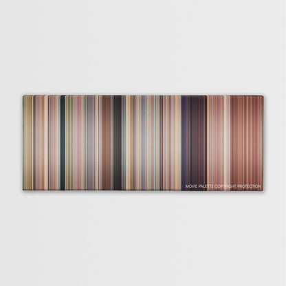 Accepted color palette canvas print: thousands of thin vertical stripes of color