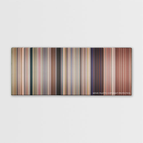 Accepted color palette canvas print: thousands of thin vertical stripes of color