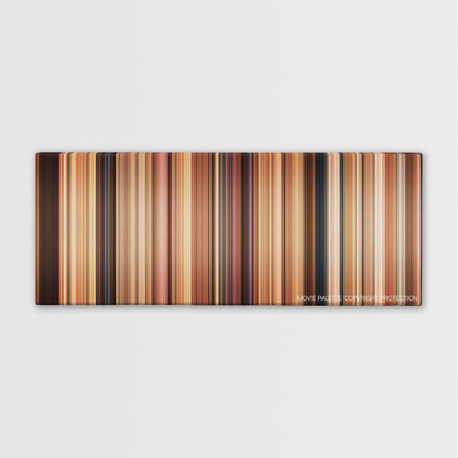 Life as We Know It color palette canvas print: thousands of thin vertical stripes of color
