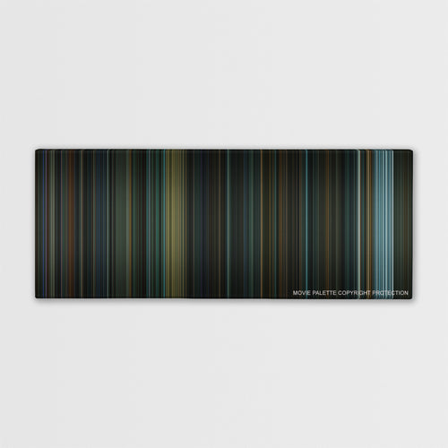 Suicide Squad color palette canvas print: thousands of thin vertical stripes of color