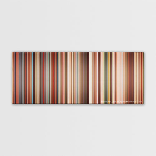 Love, Rosie color palette canvas print: thousands of thin vertical stripes of color