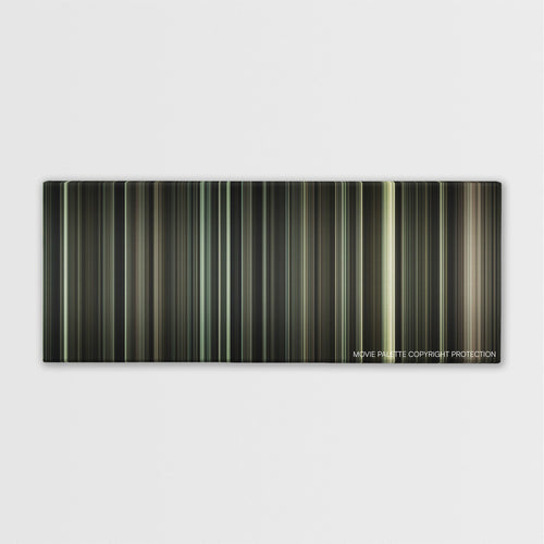 J. Edgar color palette canvas print: thousands of thin vertical stripes of color