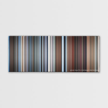 About Schmidt color palette canvas print: thousands of thin vertical stripes of color