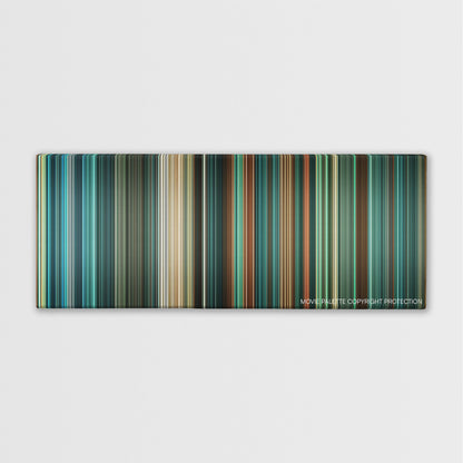Daybreakers color palette canvas print: thousands of thin vertical stripes of color