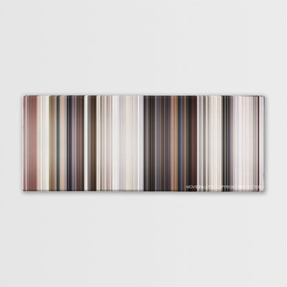 Rambo III color palette canvas print: thousands of thin vertical stripes of color