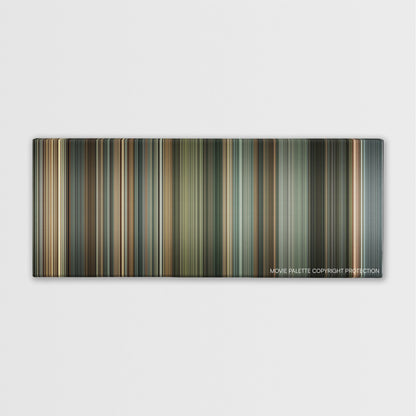 Doubt color palette canvas print: thousands of thin vertical stripes of color