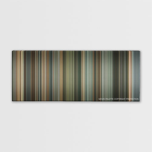 Doubt color palette canvas print: thousands of thin vertical stripes of color