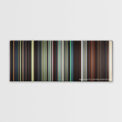 Eragon color palette canvas print: thousands of thin vertical stripes of color