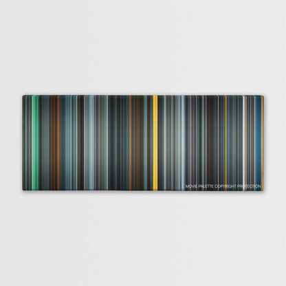 Max Payne color palette canvas print: thousands of thin vertical stripes of color