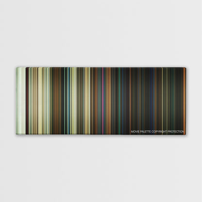 Halloween color palette canvas print: thousands of thin vertical stripes of color