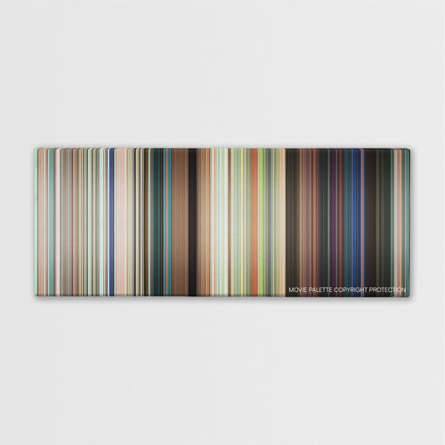 The Bounty Hunter color palette canvas print: thousands of thin vertical stripes of color