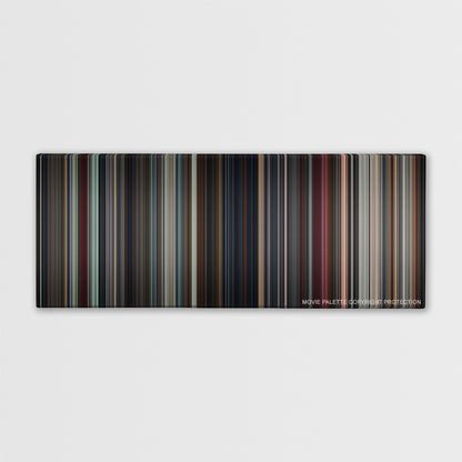 Star Wars: Episode VIII - The Last Jedi color palette canvas print: thousands of thin vertical stripes of color