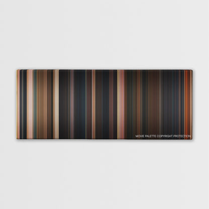 The Watch color palette canvas print: thousands of thin vertical stripes of color
